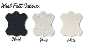 wool felt pad colours